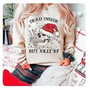 Ugly Christmas Sweatshirt - Jolly AF